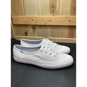 NWOT NEW Keds Womens White Leather Sneakers Size 10 XS Extra Slim